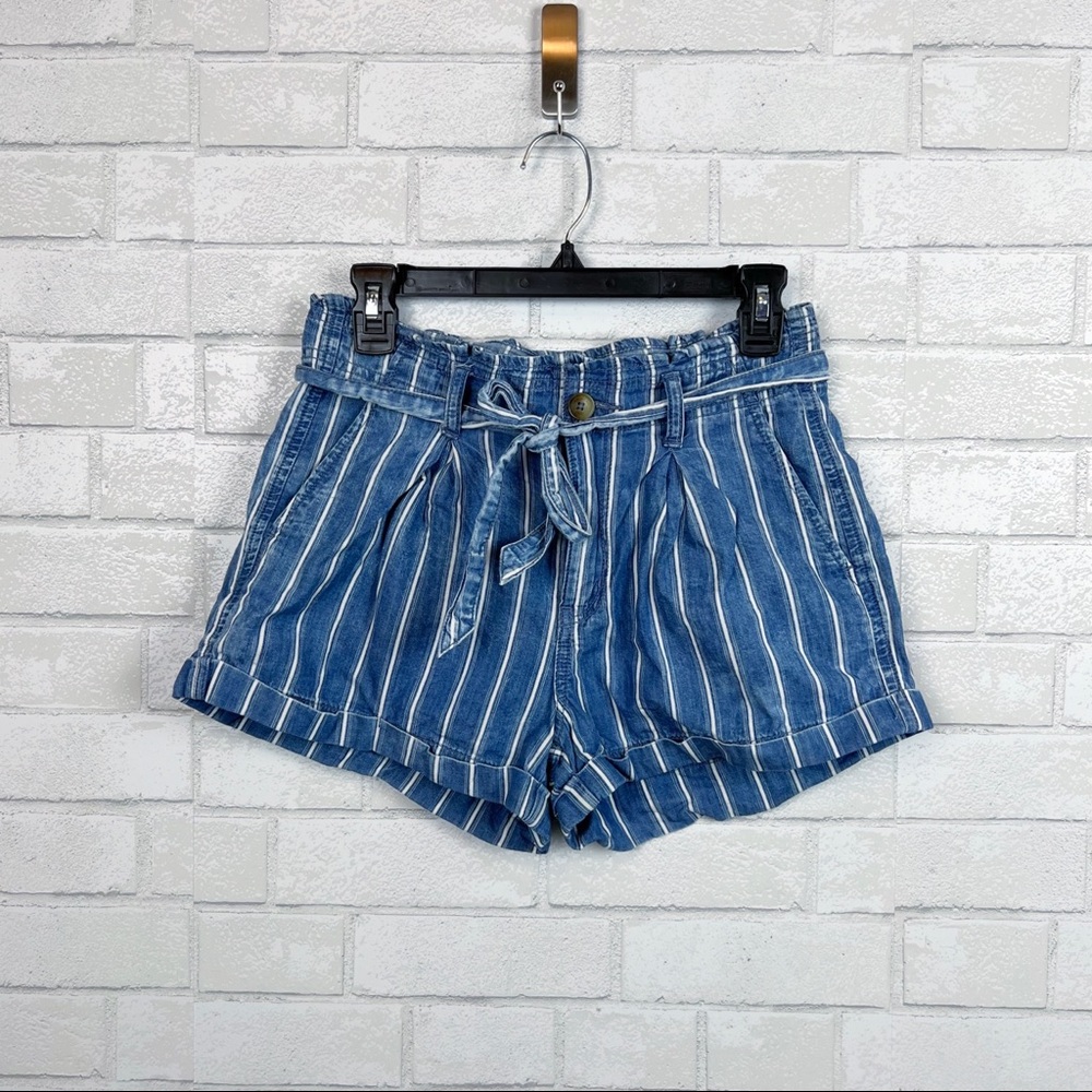 American Eagle Outfitters Paper Bag Striped Shorts